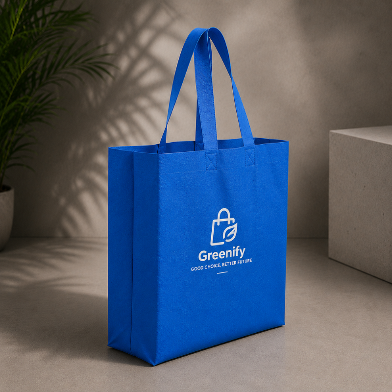 Custom Printed Side Gusset Non Woven Bags – Promotional Bags with Logo